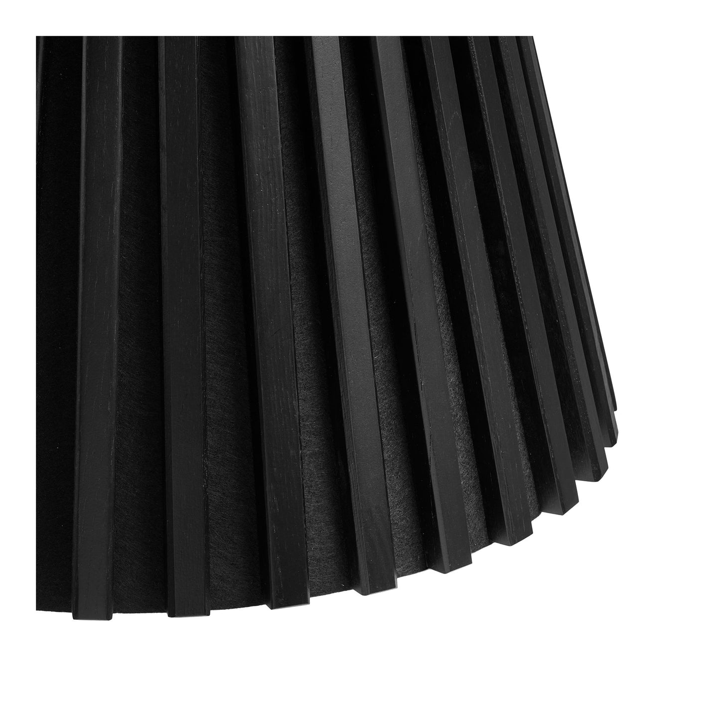 Osaka Beistelltisch runde Platte Massivholz Eiche Schwarz 70x45 cm