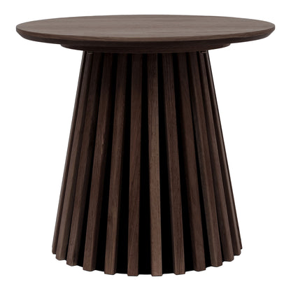 Runder Beistelltisch Ø50 cm aus Eichefurnier – skandinavischer Tisch aus Holz