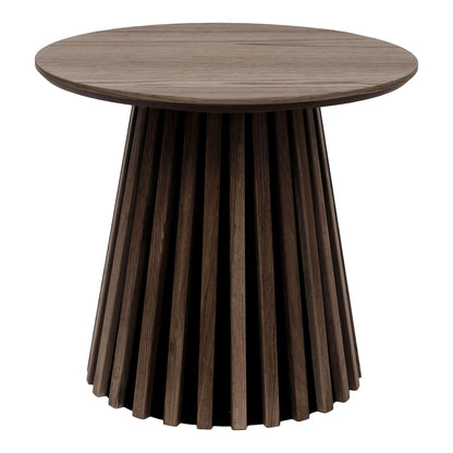 Runder Beistelltisch Ø50 cm aus Eichefurnier – skandinavischer Tisch aus Holz