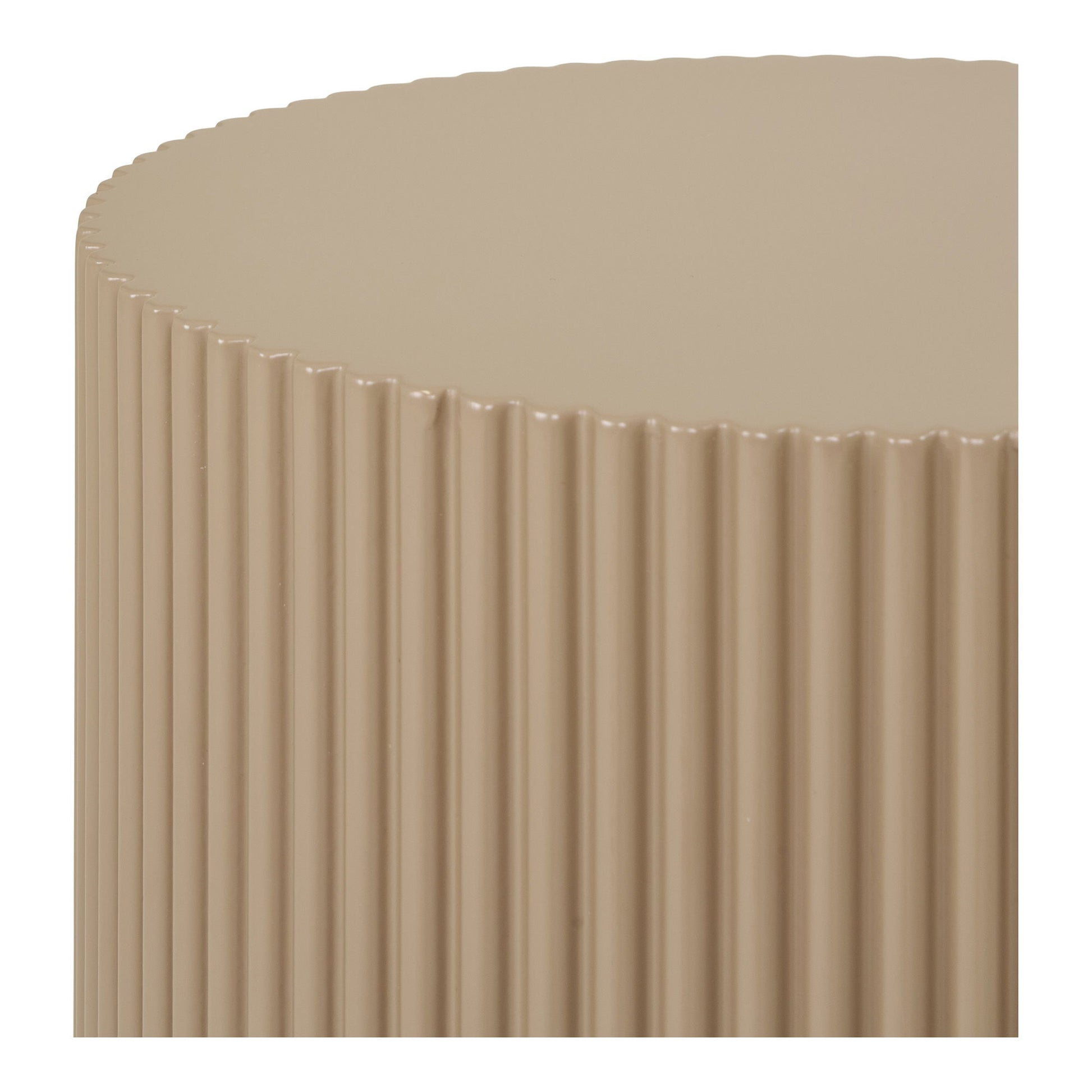 Farense Beistelltisch modernes Design grau beige Ø30x50 cm
