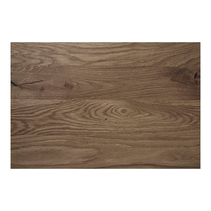 Lignano Café Tisch Rauch Eiche Schwarze Metallbasis 70x70x75 cm
