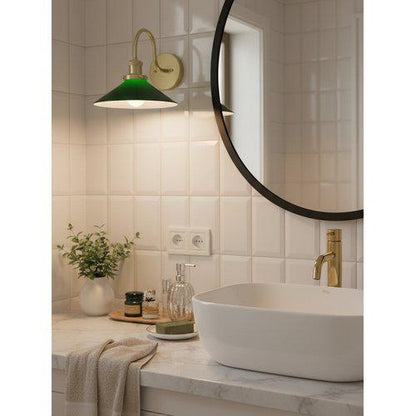 PR Home August Badezimmer Wandleuchte mit Glasschirm E27 IP23