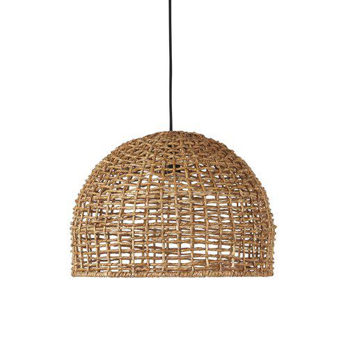 Hängelampe Cebu Outdoor Natural, geflochten aus Lampakanay von PR Home