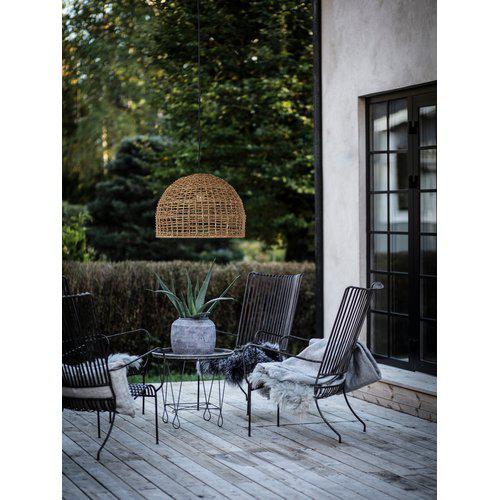 Hängelampe Cebu Outdoor Natural, geflochten aus Lampakanay von PR Home