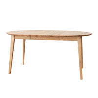 Orbetello Esstisch ausziehbar Eiche massiv 110 bis 160cm - Flexibler Holztisch mit geölter Oberfläche