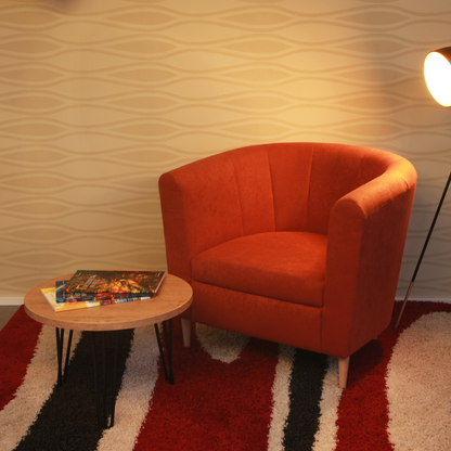 Beistelltisch rund mit Hairpin-Beinen – Ø50/60 cm, antibakterielle Platte, 43 cm hoch - Bild 4