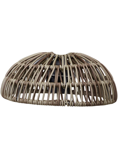 PR Home Hue Outdoor Lichterkette mit Polyrattan Schirmen Grau Beige