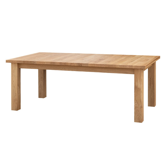 Hochwertiger Ausziehbarer Eichentisch Lanciano 180x90 cm Naturholz