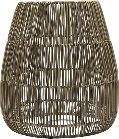 Saigon Lampenschirm Outdoor  - Polyrattan, Ø 38 × H 40 cm, passend für Standleuchten E27