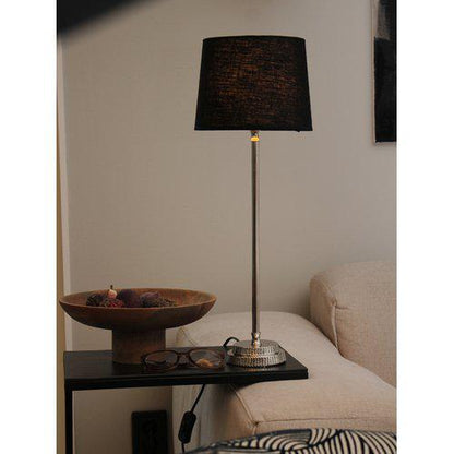 PR Home Kent Tischleuchte aus Metall mit Lampenschirm -  Elegante Tischlampe in Chrom oder Messing