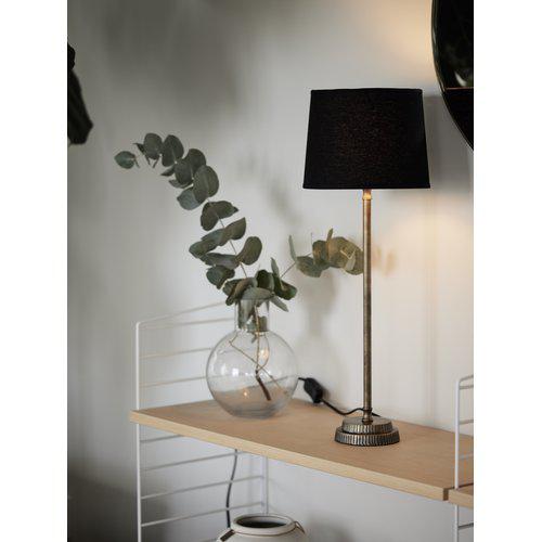 PR Home Kent Tischleuchte aus Metall mit Lampenschirm -  Elegante Tischlampe in Chrom oder Messing