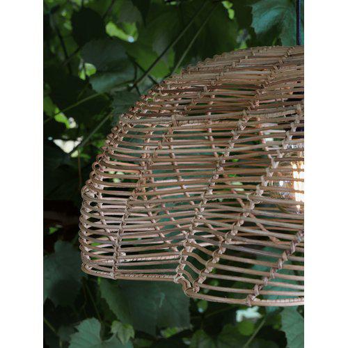 PR Home Mayla Outdoor Pendelleuchte E27 aus handgeflochtenem Rattan