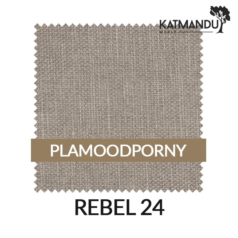 Esszimmerstuhl Olbia in Braun Beige – Chenille Rebel 24 mit Massivholzbeinen