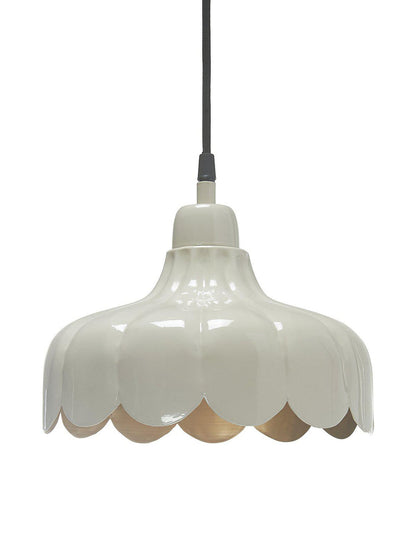 Hängelampe klein Wells aus Metall mit warmem Gold-Innenfinish 24 cm