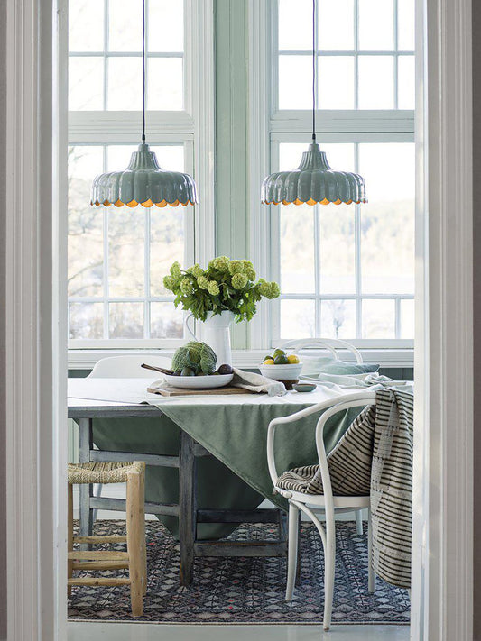 PR Home Hängelampe Wells Ø45 cm - Metalllampe Blütenform in 8 Farben