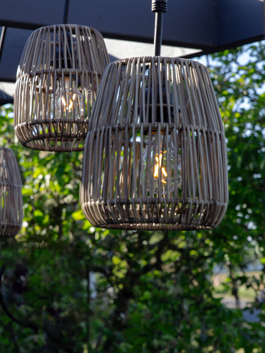 Flex Out Outdoor Saigon Grau Lichterkette – 5 Lampen, 6.5 m