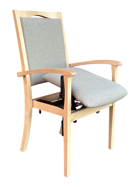 Seniorenstuhl Alexander Hochlehner mit Aufstehhilfe – Hochlehner Pflegestuhl mit Aufstehhilfe und Armlehnen - Bild 1