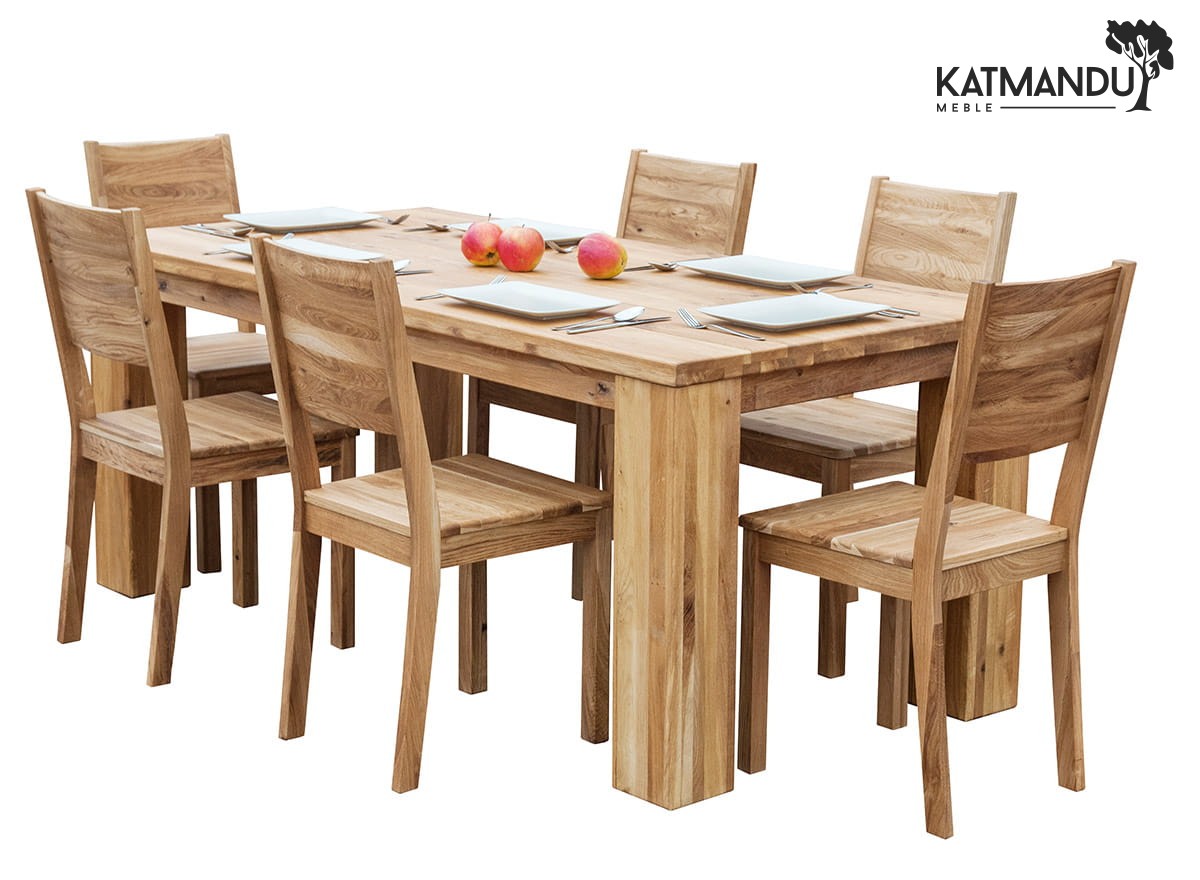 Eleganter Massivholz Eichen Esszimmerstuhl Prato: Modern, Bequem, Langlebig für Ihr Heim