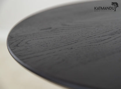 Orbetello Ecktisch 67x69 cm – Schwarzer Beistelltisch aus Eiche