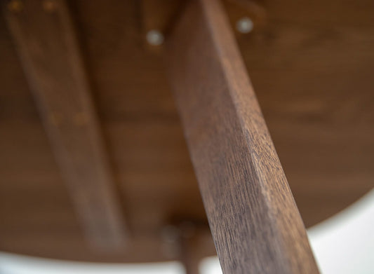 Eleganter Eckige Eichenholz Tisch Tabacco 95x96 cm Orbetello Design