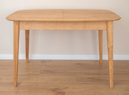 Ausziehbarer rechteckiger Eichenholz Tisch Orbetello 120-165 cm