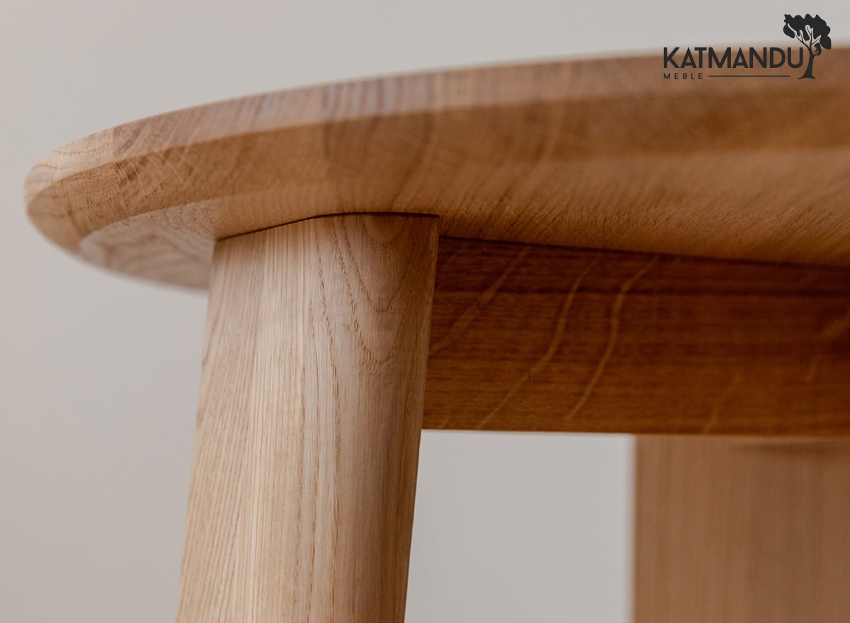 Monti Beistelltisch Eiche rund 51 cm - Minimalistischer Japandi-Stil