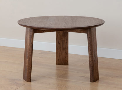 Runder Massivholz Eichen-Tisch 61 cm Tabacco Monti Design