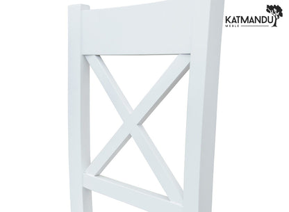 Elegantes Belluno 22 Stuhl mit weißem ergonomischem Sitz