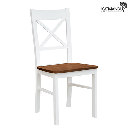 Elegantes Belluno Elegante 22 Esszimmerstuhl mit Walnuss-Sitzfläche aus Holz