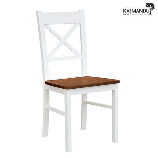 Elegantes Belluno Elegante 22 Esszimmerstuhl mit Walnuss-Sitzfläche aus Holz
