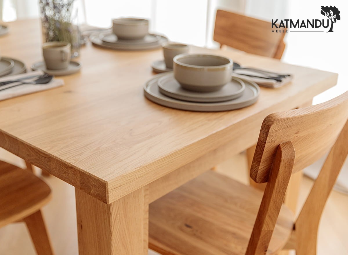 Esstisch Lanciano 200 bis 290 × 100 cm Eiche - Ausziehbarer Massivholztisch, geölt, klassisches Design