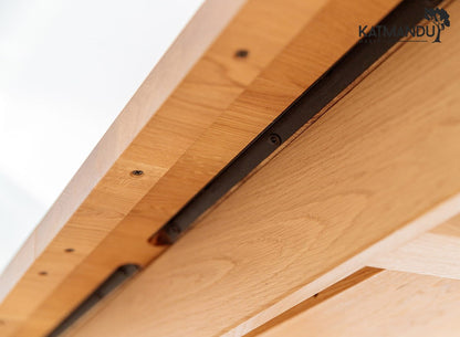 Esstisch Lanciano 200 bis 290 × 100 cm Eiche - Ausziehbarer Massivholztisch, geölt, klassisches Design