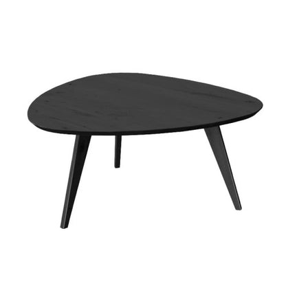 Eleganter schwarzer Ecksessel aus Eschenholz 95x96 cm Orbetello Design