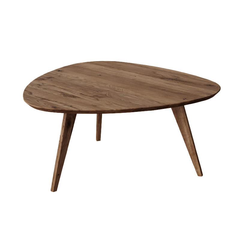 Eleganter Eckige Eichenholz Tisch Tabacco 95x96 cm Orbetello Design