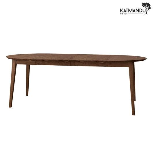 Orbetello Esstisch rund ausziehbar 110–210 cm Tabacco - Massiver Eichenholztisch