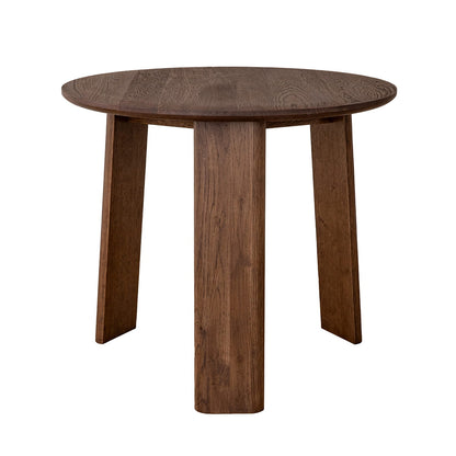 Monti Beistelltisch Tabacco 51 cm - Runder Eichenholztisch im Scandi-Japandi-Stil