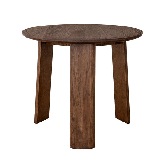 Monti Beistelltisch Tabacco 51 cm - Runder Eichenholztisch im Scandi-Japandi-Stil