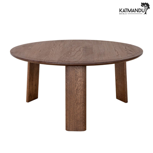 Monti Couchtisch 71 cm Tabacco - Massiver Eichenholztisch im Scandi-Japandi Design