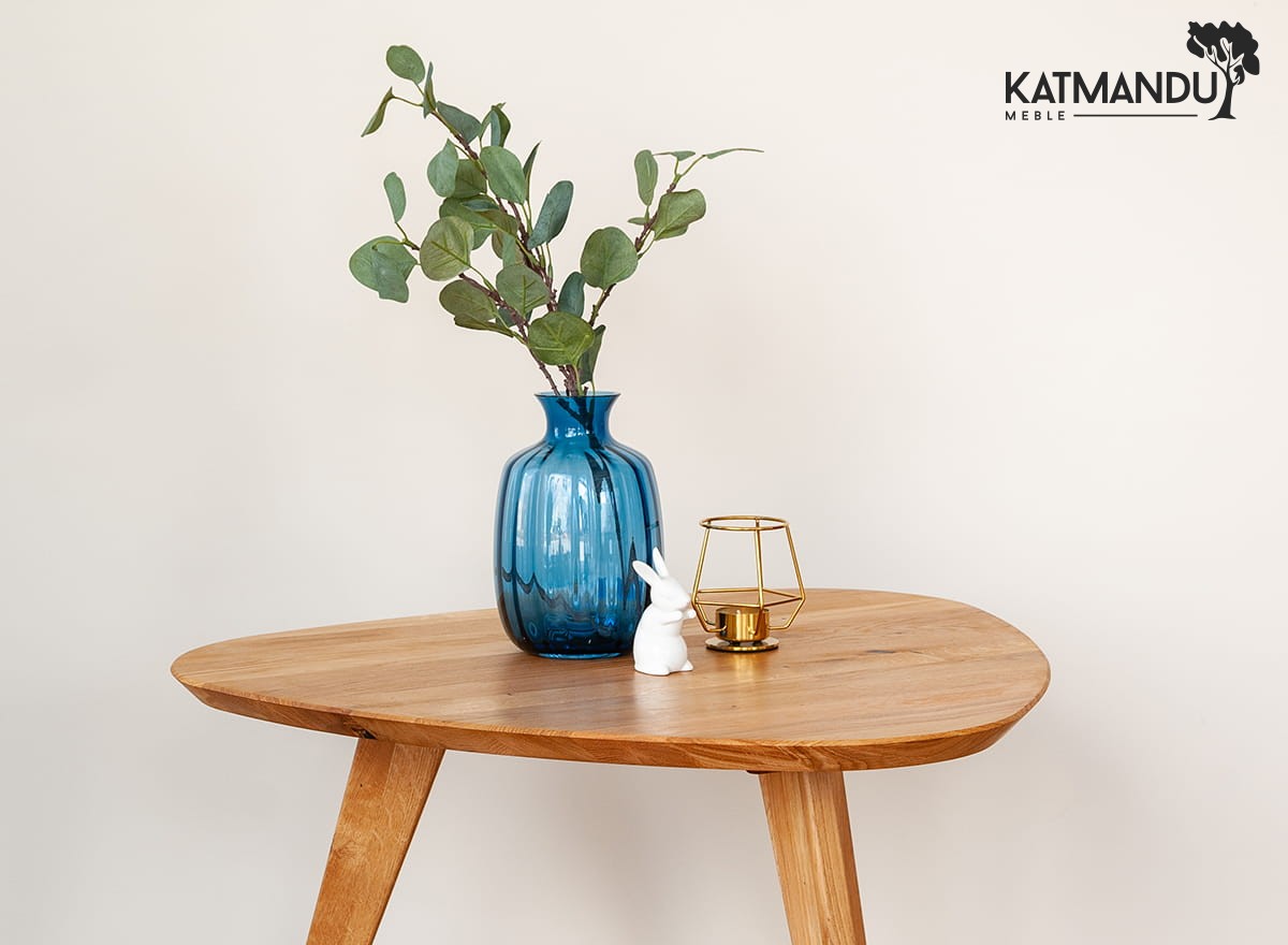 Orbetello Beistelltisch oval 67×69 cm aus massiver Eiche | Minimalistisch & geölt