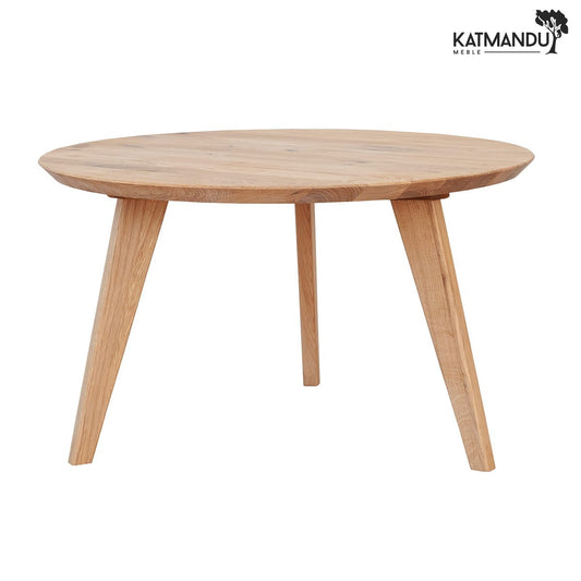 Runde Eichenholz-Lounge-Tisch 70cm Orbetello mit Öl-Finish