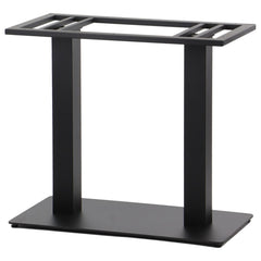 Tischgestell Doppelsäule SH-5003-3/B Höhe 72cm - rechteckiger Sockel, pulverbeschichteter Stahl, höhenverstellbar - Bild 1
