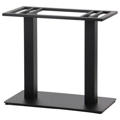 Tischgestell Doppelsäule SH-5003-3/B Höhe 72cm - rechteckiger Sockel, pulverbeschichteter Stahl, höhenverstellbar - Bild 1