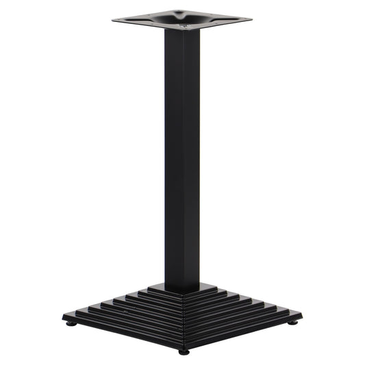 Tischgestell konisch SH-5014-1/60/B - Tischgestell aus Stahl – 41×41 cm Sockel, 72,5 cm Höhe, pulverbeschichtet schwarz - Bild 1