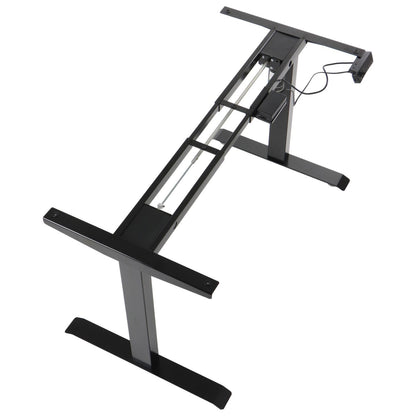 Elektrisch höhenverstellbares Schreibtischgestell Schwarz mit USB – 70–118 cm, 1 Motor, 80 kg Tragkraft - Bild 2