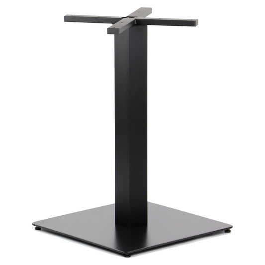 Stahl Tischgestell SH-5014-6/B - 44,5×44,5 cm Sockel, Ø80 mm Säule, schwarz pulverbeschichtet - Bild 1