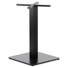 Tischgestell SH-5002-7/B mit rechteckigem Sockel – Schwarze Tischsäule 73cm aus pulverbeschichtetem Stahl, höhenverstellbar - Bild 1