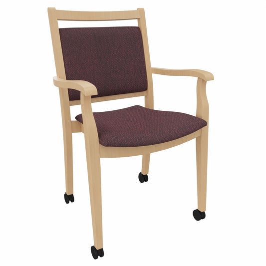Pflegestuhl André mit Armlehnen und Rollen – Ideal für Senioren im Altenheim oder Zuhause - Bild 1