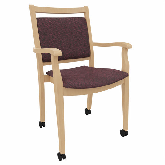 Pflegestuhl André mit Armlehnen und Rollen – Ideal für Senioren im Altenheim oder Zuhause - Bild 1