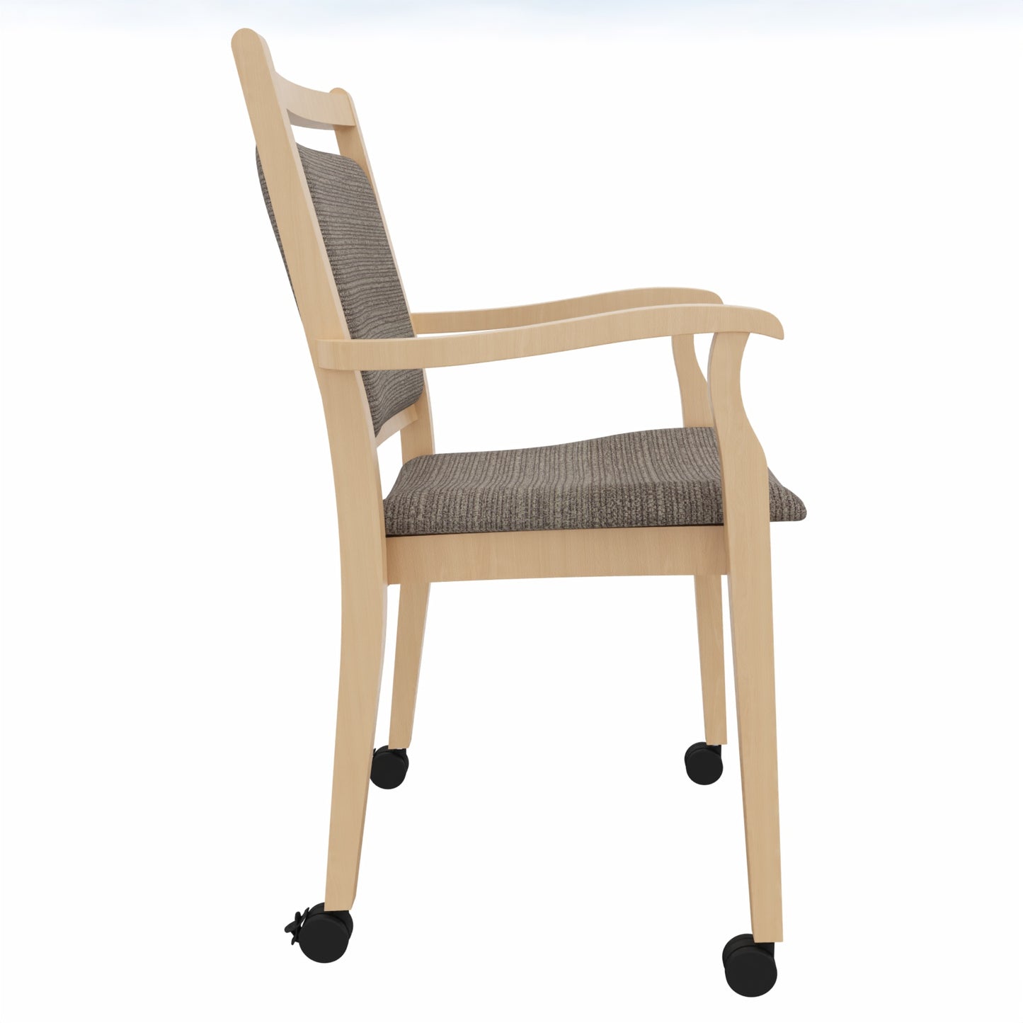 Pflegestuhl André mit Armlehnen und Rollen – Ideal für Senioren im Altenheim oder Zuhause - Bild 2