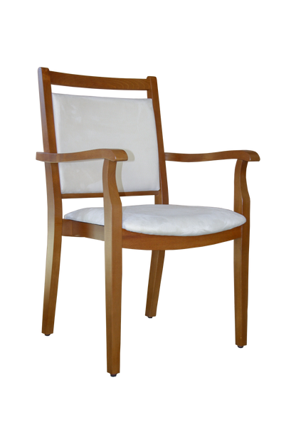 Pflegestuhl André mit Armlehnen Rustikal – Ideal für Senioren im Altenheim oder Zuhause - Bild 1